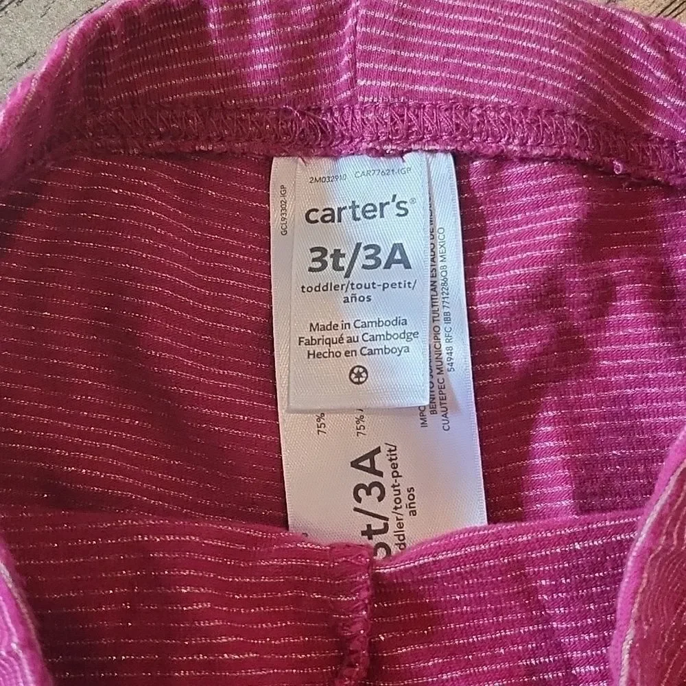 3T girls leggings Children's Place Carter's